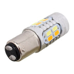 2PCS 1157/BAY15D 10W 700LM  Yellow + White Light 20-LED SMD 5630 Car Brake Light Lamp Bulb, Constant Current, DC 12-24V, 1157
