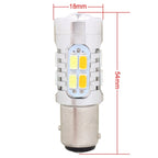 2PCS 1157/BAY15D 10W 700LM  Yellow + White Light 20-LED SMD 5630 Car Brake Light Lamp Bulb, Constant Current, DC 12-24V, 1157