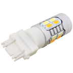 2PCS T25 10W 700LM Yellow + White Light Dual Wires 20-LED SMD 5630 Car Brake Light Lamp Bulb, Constant Current, DC 12-24V, T25 Dual Wires
