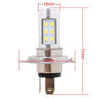 H4 4.2W 630LM White Light 21 LED 2835 SMD Car Headlamp Bulb, Constant Current, DC 12-24V, H4 4.2W