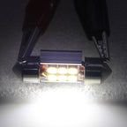 2 PCS 31mm 2.5W 180LM White Light 6 LED SMD 2835 CANBUS License Plate Reading Lights Car Light Bulb, 2.5W 31mm