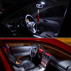 2 PCS 31mm 2.5W 180LM White Light 6 LED SMD 2835 CANBUS License Plate Reading Lights Car Light Bulb, 2.5W 31mm