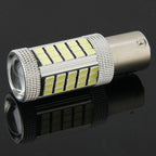 2 PCS 1156/BA15S 3W White 66 LED SMD 2835 Brake Light for Vehicles, DC 12V, 1156