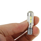 T10 4W White 200LM 10 LED SMD 5730 Backup Reverse Light Turn Signal Bulb for Vehicles, DC 12V, T10