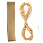 PU Leather Steering Wheel Cover With Needle and Thread, Size: 54x10.5cm, S-CMS-7771A, S-CMS-7771B
