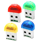 30 PCS Firefly Shape USB 2.0 TF Card Reader, Random Color Delivery
