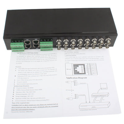 16CH Passive UTP Video Transceiver Rack Mount Style for CCTV