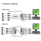 4 CH UTP Passive Video Balun , CCTV Via Twisted Pairs, 4 CH UTP