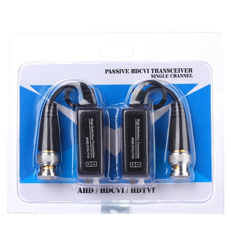 2 PCS HD 205C Coaxial CVI/TVI/AHD 1CH Passive Transceiver Video Balun, 205C