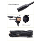 YUNTENG VCT-681 138cm SLR / Micro-SLR / Digital Cameras Tripod Stand, 4-Section Folding Aluminum Legs, Suitable for Canon / Nikon / Panasonic / Pentax / Casio / Sony / Fuji (Load Capacity: 3kg)