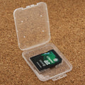 100Pcs Transparent Plastic Storage Card Box for Secure Digital Memory Card / SD Card, SD Card
