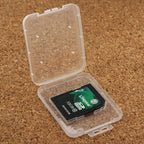 100Pcs Transparent Plastic Storage Card Box for Secure Digital Memory Card / SD Card, SD Card