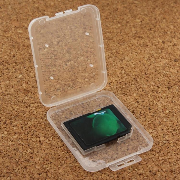 100Pcs Transparent Plastic Storage Card Box for Secure Digital Memory Card / SD Card, SD Card