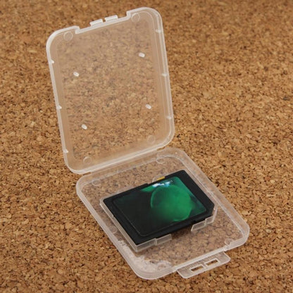 100Pcs Transparent Plastic Storage Card Box for Secure Digital Memory Card / SD Card, SD Card