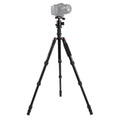 Triopo MT-2505C Adjustable Portable Aluminum Tripod with NB-1S Ball Head for Canon Nikon Sony DSLR Camera, MT-2505C (Black), MT-2505C (Gold)