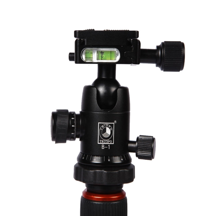 Triopo GT-2504X8.C Adjustable Portable Carbon Fiber Tripod with B-1 Aluminum Ball Head for Canon Nikon Sony DSLR Camera, GT-2504X8.C (Black), GT-2504X8.C (Gold)