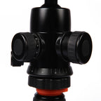 Triopo GT-2804X8.C Adjustable Portable Carbon Fiber Tripod with B-2 Aluminum Ball Head for Canon Nikon Sony DSLR Camera, GT-2804X8.C (Black), GT-2804X8.C (Gold)