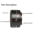 YONGNUO 50mm F1.8 Standard Prime Lens for Canon Camera