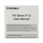 YONGNUO 50mm F1.8 Standard Prime Lens for Canon Camera