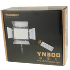YONGNUO 300 LEDs Pro LED Studio Video Light for Canon / Nikon / Sony Camcorder DSLR (YN300), YN300