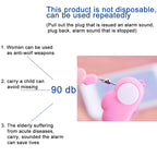 Angel Wing Anti-rape Device Personal Alarm, Self-defense Defend Wolf, Mini Alarm with 90dB Alarm Sound for Girl and Kids, Angel Wing