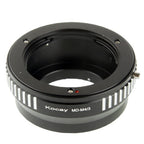 MD Lens to M4/3 Lens Mount Stepping Ring, For Olympus M4/3 (Black)