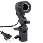 E27 AC Socket Studio Light Mount Stand Umbrella Holder