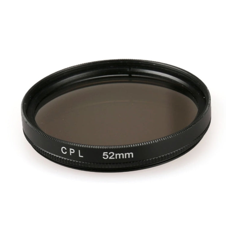 52mm Round Circle CPL Lens Filter for GoPro HERO 4 / 3+, Xiaoyi Sport Cameras and Other Sport Cameras Dive Housing, CPL Lens
