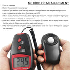 Digital Light Meter, Measuring Range: 1-100000 Lux, 1010B