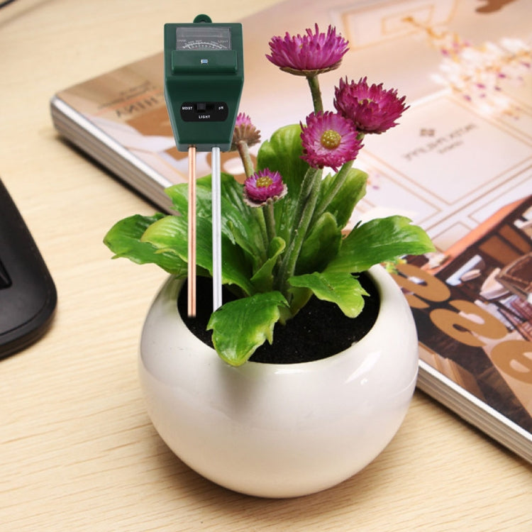 3 in 1 Plant Flowers Soil Meter (PH + Moisture + Light), 3 in 1