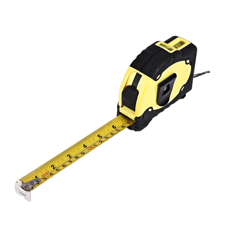 Laser Level with Tape Measure Pro (25 feet) & Belt Clip / Can be Attached to Tripod