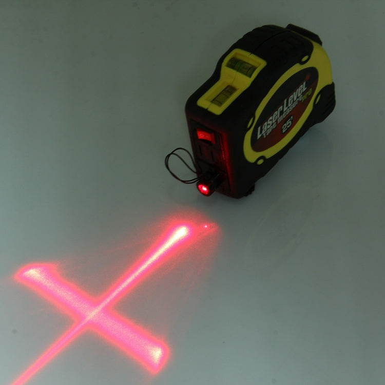 Laser Level with Tape Measure Pro (25 feet) & Belt Clip / Can be Attached to Tripod