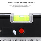 Laser Level with Tape Measure Pro 4 (100cm) / Level Bubbles with LED Light, LV-04