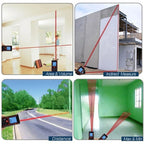 RZ-A40 1.9 inch LCD 40m Hand-held Laser Distance Meter with Level Bubble