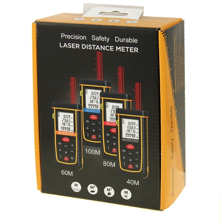 RZ-A40 1.9 inch LCD 40m Hand-held Laser Distance Meter with Level Bubble