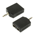3.5mm Male to 2 Female 6.35mm Audio Adapter, 3.5mm Male to Dual 6.35mm Female