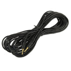 Aux Cable, 3.5mm Male Mini Plug Stereo Audio Cable, Length: 10m (Black + Gold Plated Connector), Length: 10m Black, (Gold Plated)