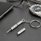 3 in 1 Professional Screwdriver (Cross 1.5, Straight 1.5,Star Nut M2.5) Repair Tool with Keychain for Smart Phone, Watches,Glasses, 3 in 1