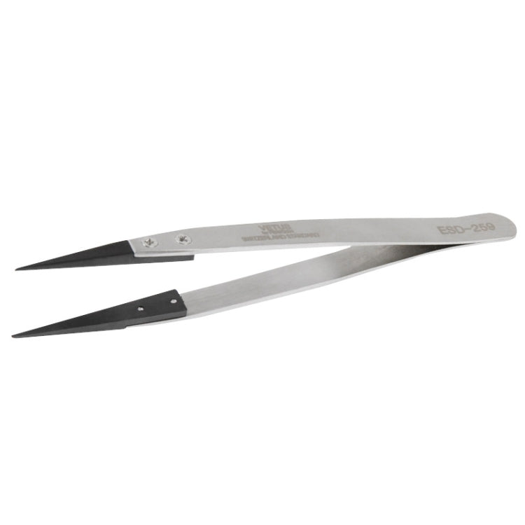 9 in 1 Replaceable Anti-Static Tweezers with Cross Screwdriver, 9 in 1