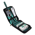 5 in 1 RJ45 Crimping Crimper Stripper Punch Down RJ11 Cat5 Cat6 Wire Line Detector Ethernet Network Cable Tester Tools Kits, 5 in 1
