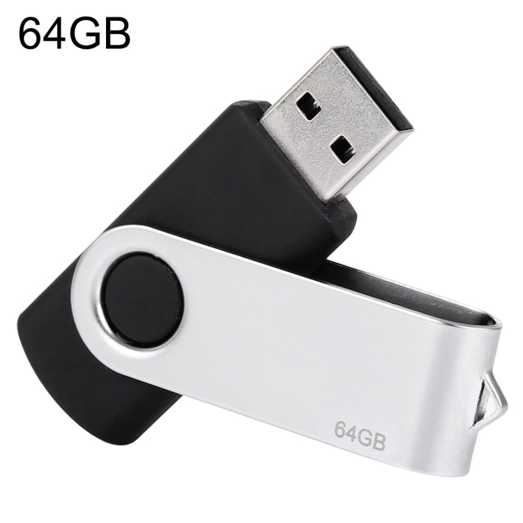 64GB Twister USB 2.0 Flash Disk(Black), 64GB/Black