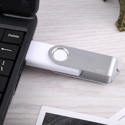 128GB Twister USB 2.0 Flash Disk, 128GB/White