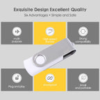32GB Twister USB 2.0 Flash Disk(White), 32GB/White