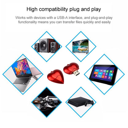 8GB Heart style USB Flash Disk, 8GB