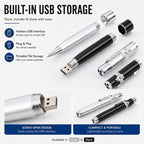 3 in 1 Laser Pen Style USB Flash Disk, Silver (16GB), 2GB (Silver), 4GB (Silver), 8GB (Silver), 16GB (Silver), 2GB (Black), 4GB (Black), 8GB (Black), 16GB (Black)