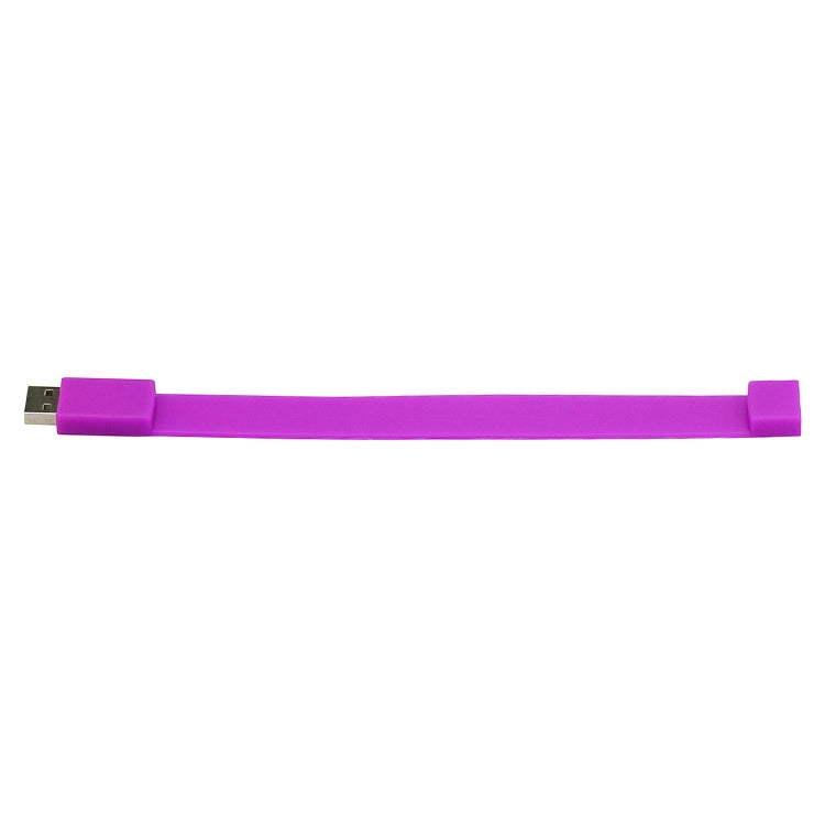 16GB Silicon Bracelets USB 2.0 Flash Disk, 16GB (Purple)
