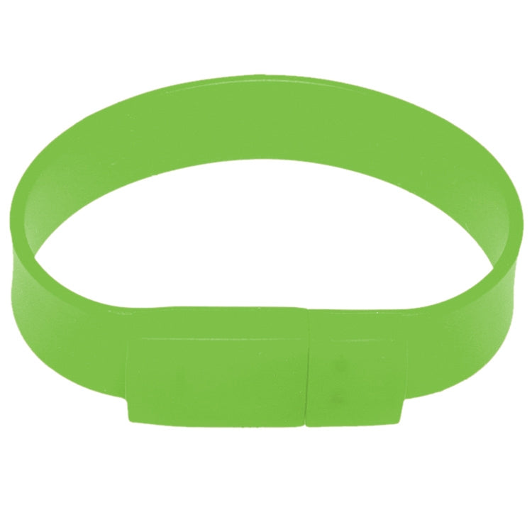 2GB Silicon Bracelets USB 2.0 Flash Disk, 2GB (Green)