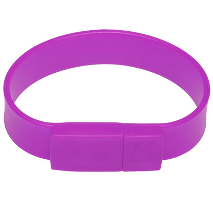 4GB Silicon Bracelets USB 2.0 Flash Disk, 4GB (Purple)
