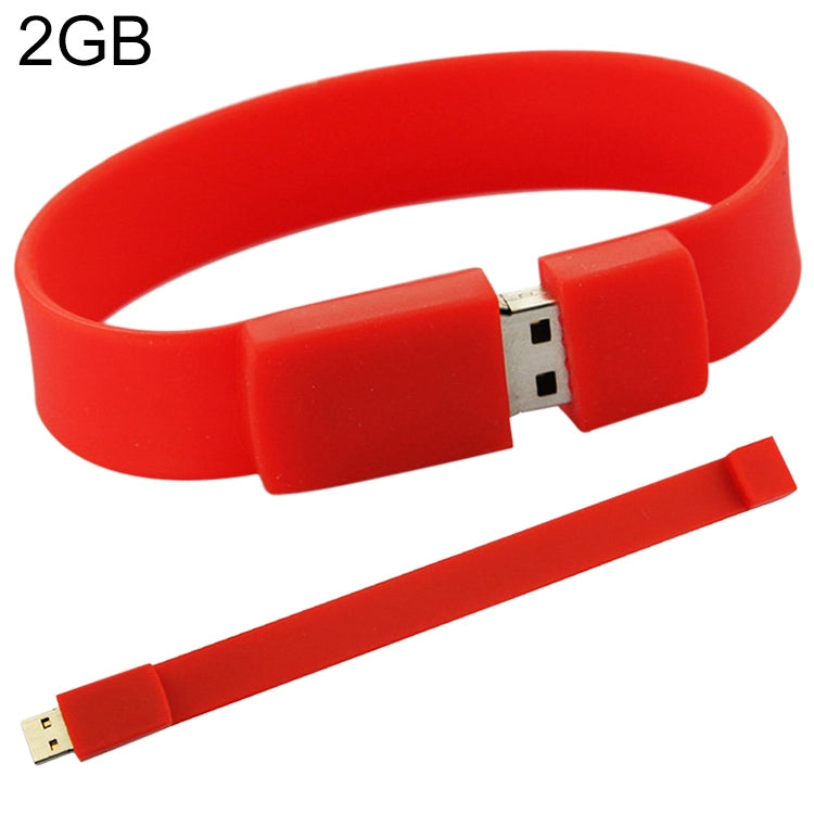 2GB Silicon Bracelets USB 2.0 Flash Disk, 2GB