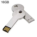 Silver Metal Key Style USB 2.0 Flash Disk (16GB)(Silver), 16GB